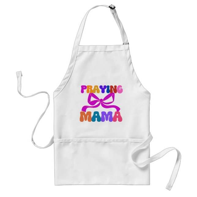 Praying Mama Croquette Bow Standard Apron (Front)
