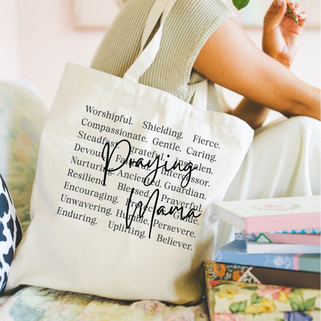 Praying Mama Tote Bag (Praying Mama tote bag,)