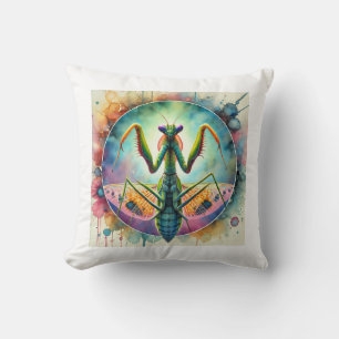 Praying Mantis 290824AREF149 - Watercolor Cushion