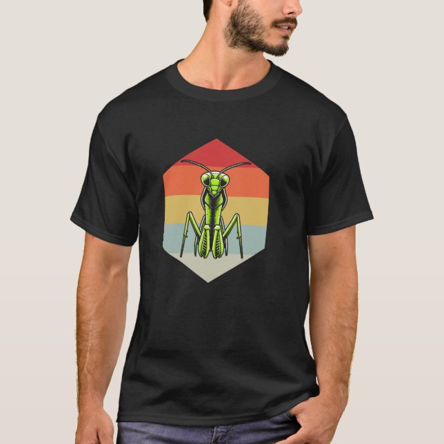 Praying Mantis Bug Catching Insect Collector Entom T-Shirt (Front)