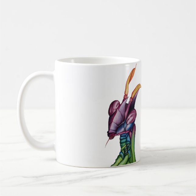 Praying Mantis Bug Mug (Left)