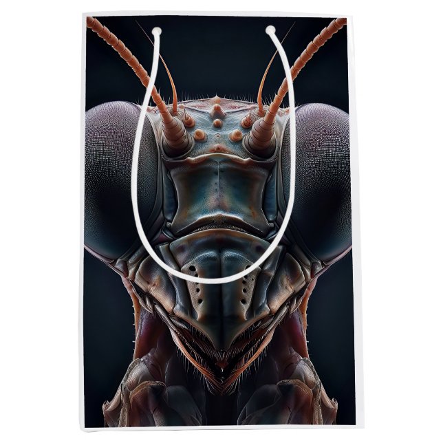 Praying Mantis Close up Macro Medium Gift Bag (Front)