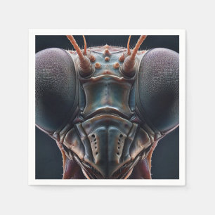 Praying Mantis Close up Macro Napkin