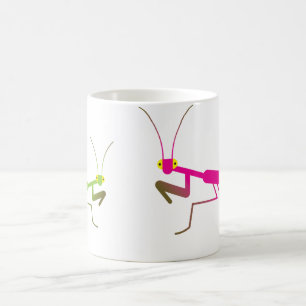 Praying mantis coffee mug