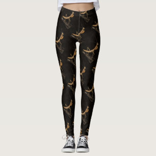 Praying Mantis Cute And Creepy Insect Art Leggings