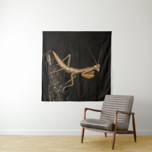 Praying Mantis Cute And Creepy Insect Art Tapestry
