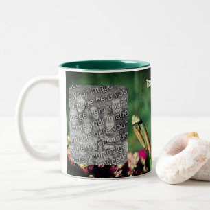 Praying Mantis Frame Create Your Own Photo Two-Tone Coffee Mug