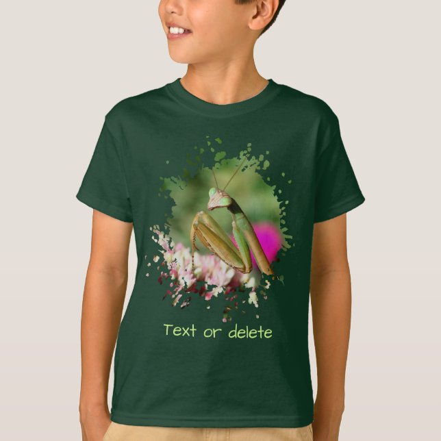 Praying Mantis Insect Personalized T-Shirt (Front)
