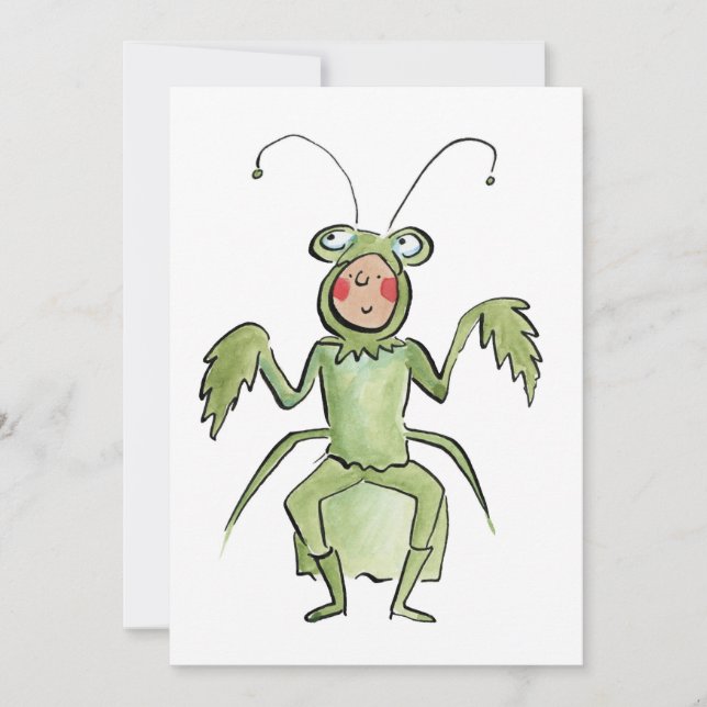 Praying Mantis Invitation (Front)