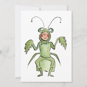 Praying Mantis Invitation