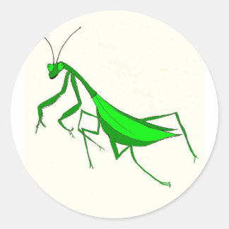 Praying Mantis Products Classic Round Sticker