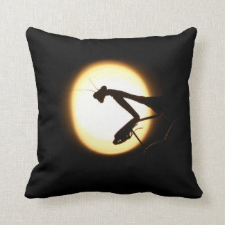 Praying Mantis Silhouette Cushion