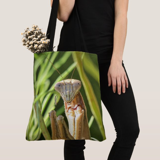 Praying Mantis Tote Bag (Close Up)
