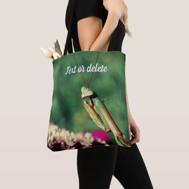 Praying Mantis Up Close Personalised Tote Bag (Close Up)