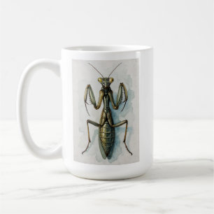 Praying Mantis watercolor painting insect art Coffee Mug