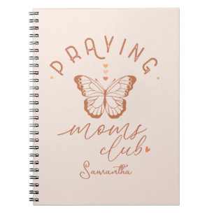 Praying Moms Club: Butterfly Boho Vintage Design Notebook