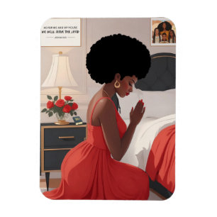 Praying Mother 3" x 4" Photo Magnet
