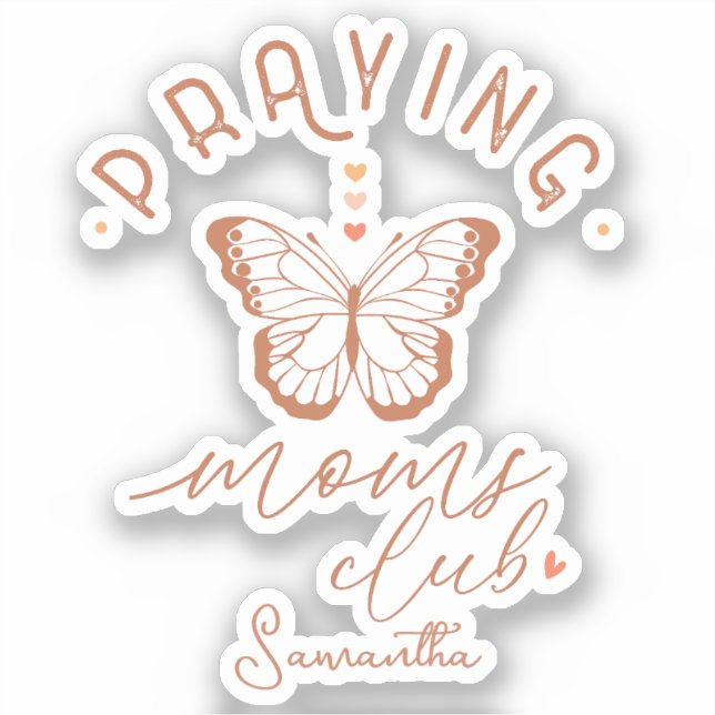 Praying Mum Club - Boho Butterfly (Front)