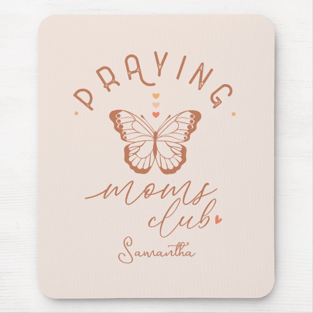 Praying Mum Club Mouse Pad (Front)