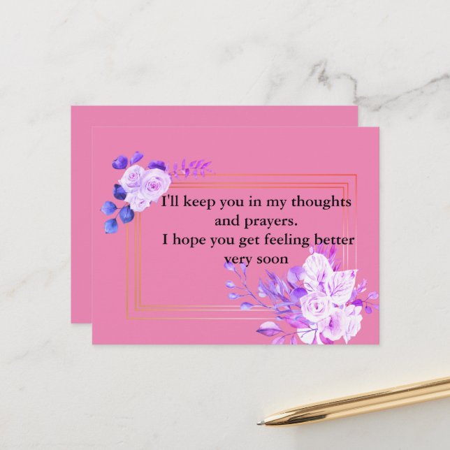 Praying Postcard (Front/Back In Situ)