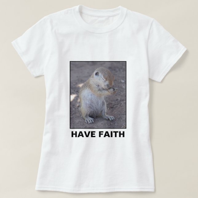 Praying Squirrel Women's Tee (Design Front)