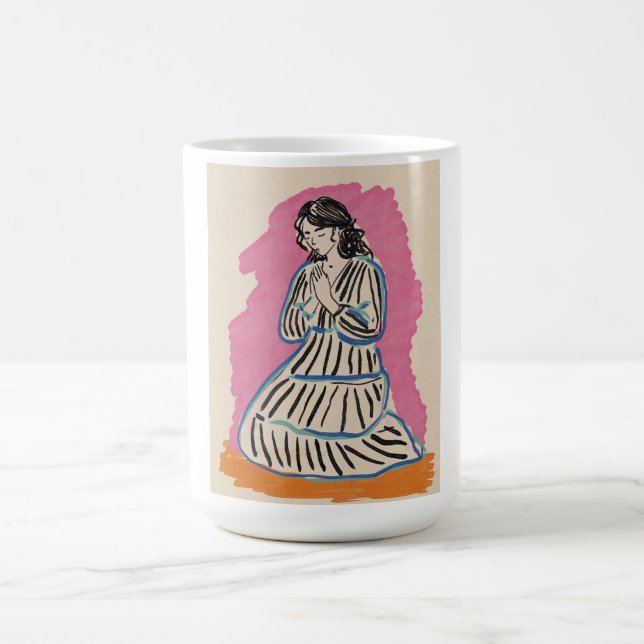 Praying Woman Coffee Mug (Center)