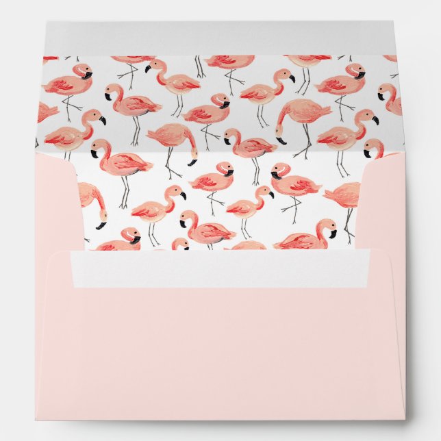 Pre-Addressed Flamingo Envelopes (Back (Bottom))