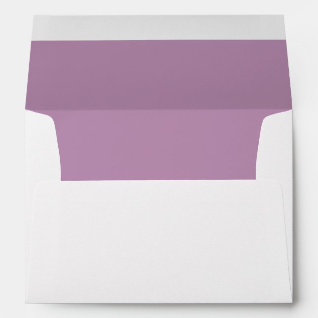 Pre Addressed Lavender Lined Envelope (Back (Bottom))