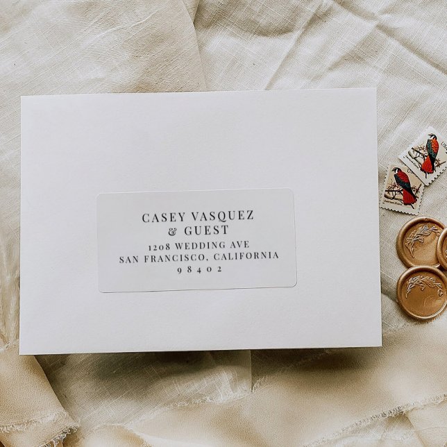 Pre-addressed Wedding Guest Mailing Label Stickers (Creator Uploaded)
