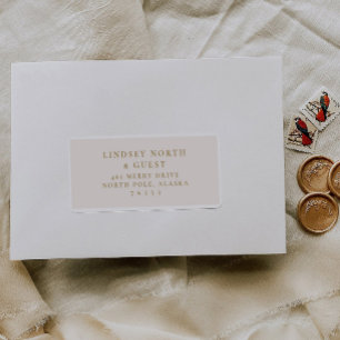 Pre-addressed Wedding Guest Mailing Label Stickers