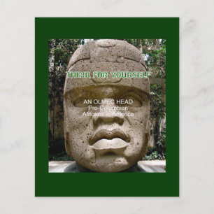 Pre-Colombian African American Olmec head  Flyer