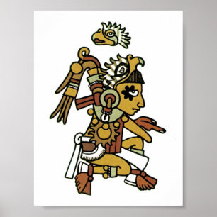 Pre Columbian Mexican Art Poster