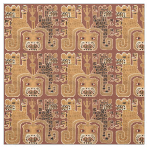 Pre-Columbian Peruvian Wari Jaguar Pattern Fabric