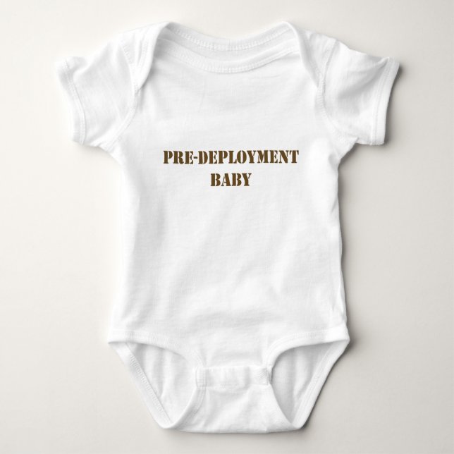Pre-deployment baby baby bodysuit (Front)