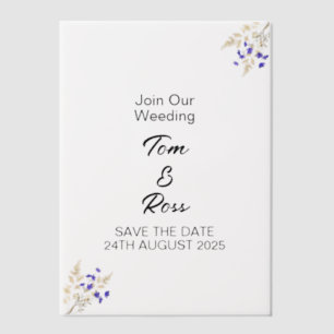Pre-folded Vellum Jackets, personalized Sized for Vellum Invitations