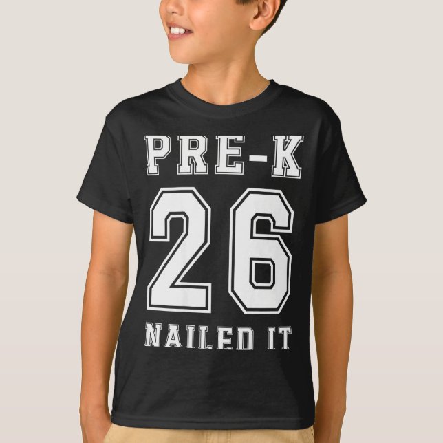 Pre Grad 2026 Nailed It Design T-Shirt (Front)
