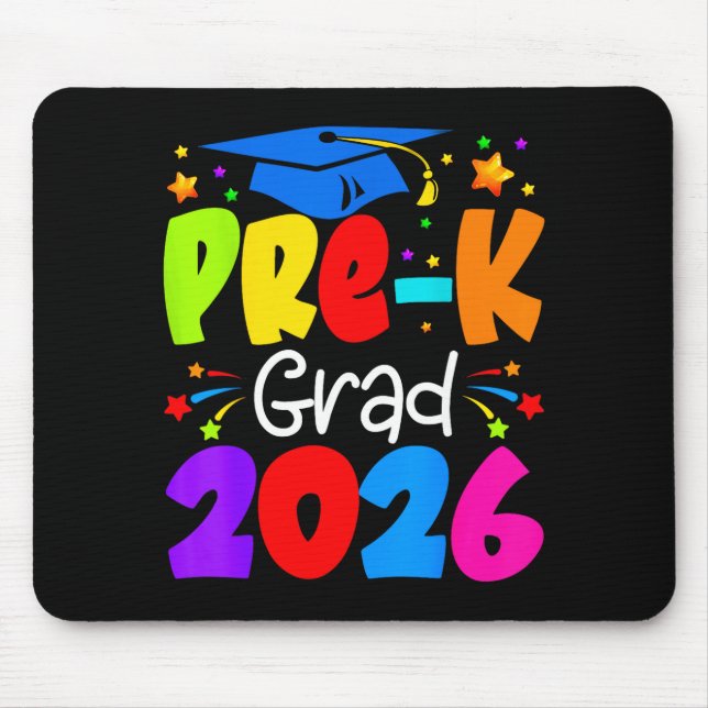 Pre Grad 2026 Preschool Graduation Design Mouse Pad (Front)