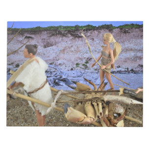 Pre-historic living. notepad