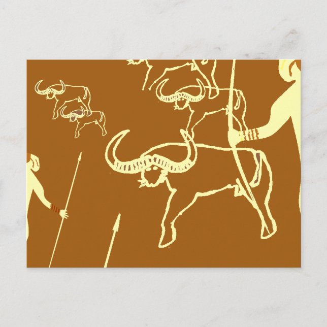 Pre-History Tassili rock paintings Postcard (Front)