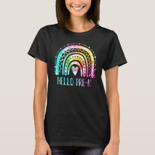 Pre K Back To School Hello Kindergarten Tie Dye Ra T-Shirt