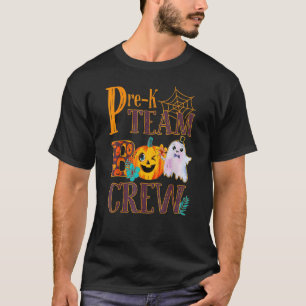 Pre K Boo Crew Teacher Student Halloween Costume T-Shirt