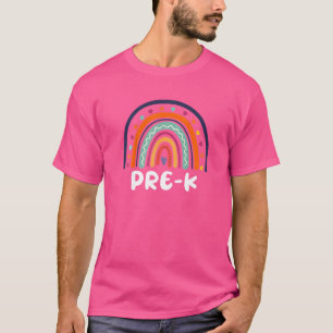 Pre K Cute Rainbow Kids Teachers Field Day 2022 Ba T-Shirt
