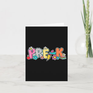 Pre-k Dream Team Back To School Dalmatian Dots  Card