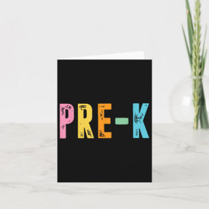 Pre-k Dude Back To School For Boys Girls Retro Card