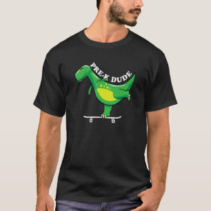 Pre K Dude Back To School Student Boys Girls Dino T-Shirt