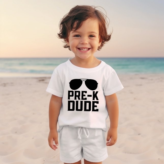 Pre-K Dude First Day of Preschool Sunglasses T-Shirt (Creator Uploaded)