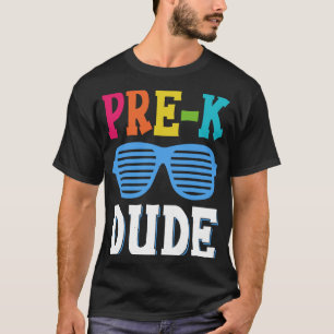 Pre K Dude Preschool Teachers And Students Back To T-Shirt