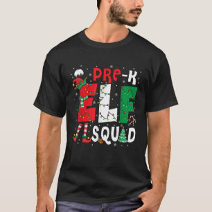 Pre K Elf Squad Christmas Elf Costume Students Tea T-Shirt