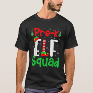 Pre K ELF Squad Funny Christmas ELF Kids Teacher G T-Shirt