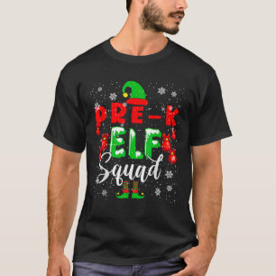 Pre K ELF Squad Funny Christmas ELF Kids Teacher G T-Shirt